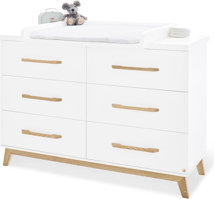 Produktbild Pinolino Riva extrabreit (Babybett, Wickelkommode, Kinderkleiderschrank)
