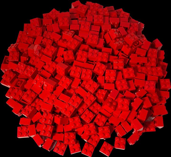 Immagine prodotto LEGO Mattoncini rossi 2x2 - 100x - Mattoncini rossi 3003 (3003, Accessori LEGO)