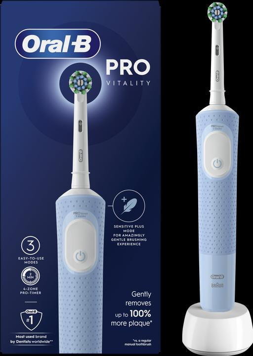 Oral-B Brosse à dents D103.413.3 Vitality Pro Blue Toothbrush (Brosse à dents oscillo-rotative)