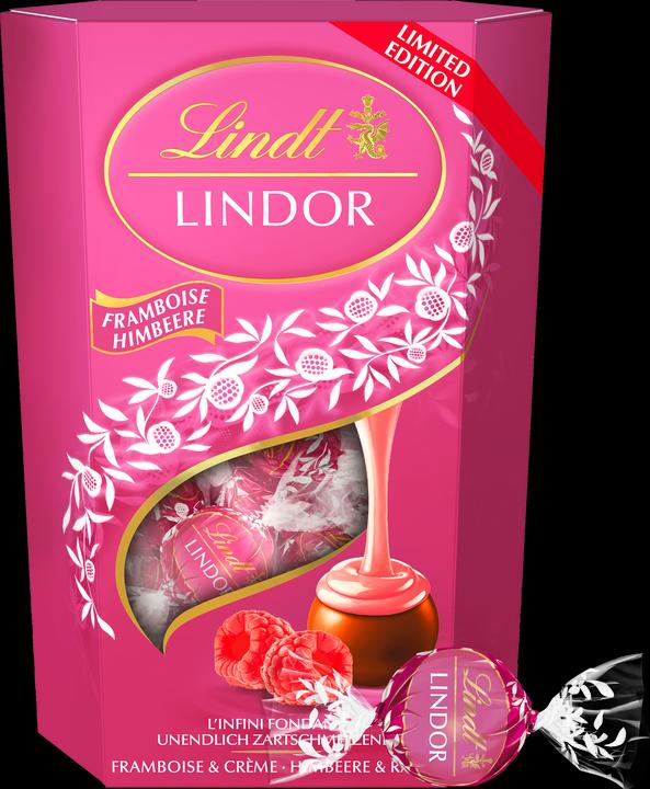Produktbild Lindt Lindor Kugeln Himbeere & Rahm (200 g)