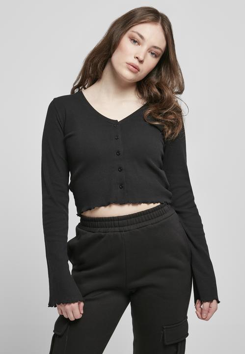 Produktbild Urban Classics Ladies Cropped Rib Cardigan - 14113 (S)