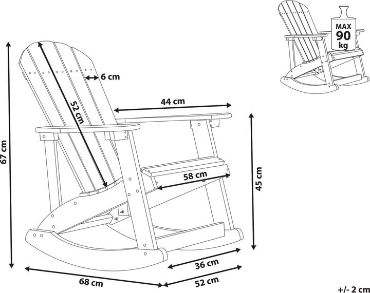 Actual product image Beliani Adirondack