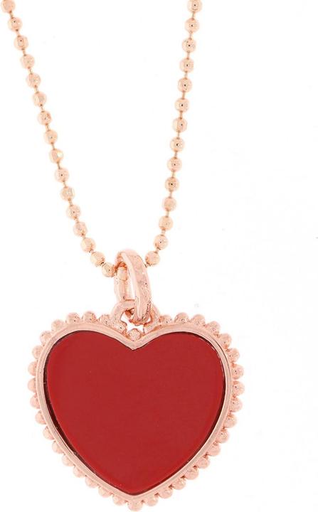 Actual product image Thomas Sabo Necklace and pendant red heart rose gold plated AIR-KE1743-109-10 (925 Sterling silver, 45 cm)
