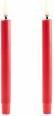 Produktbild Piffany Copenhagen Uyuni - LED mini taper candle 2-pack - Red, Smooth - 1,3x13,8 cm (UL-TA-RE01312-2) (2 x)