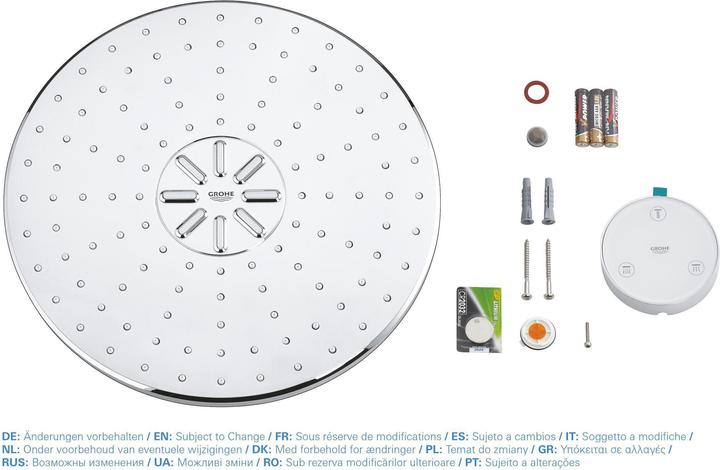 Actual product image Grohe Rainshower SmartConnect 310 overhead shower (2 Beam types, 10 l/min)
