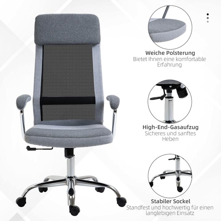 Immagine prodotto Vinsetto Sedia da ufficio ergonomica con schienale alto