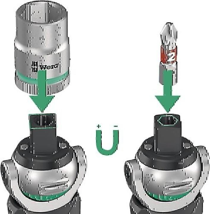 Actual product image Wera 8009 Zyklop Pocket Set 2 (3/8")