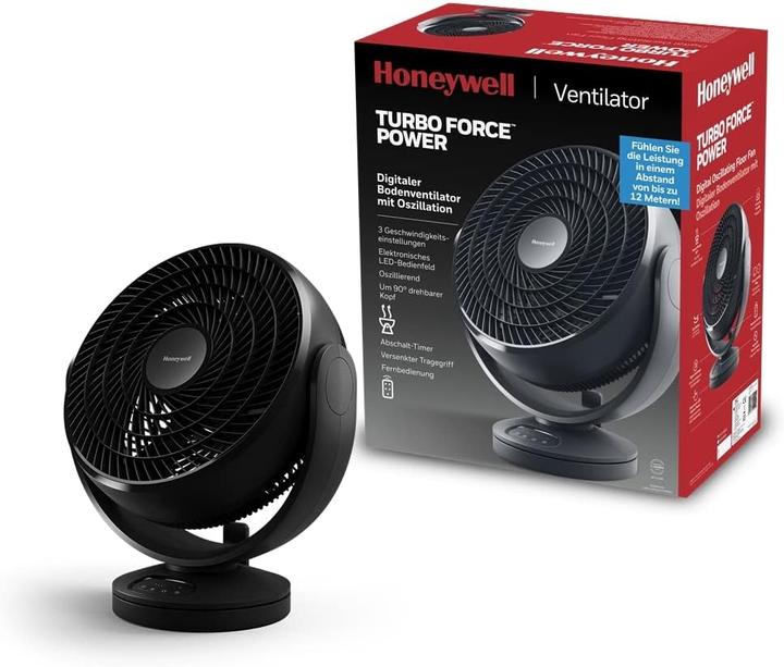 Image du produit Honeywell HF715BE4 Noir Turbo Force Ventilateur de sol avec oscillation (64 dB)