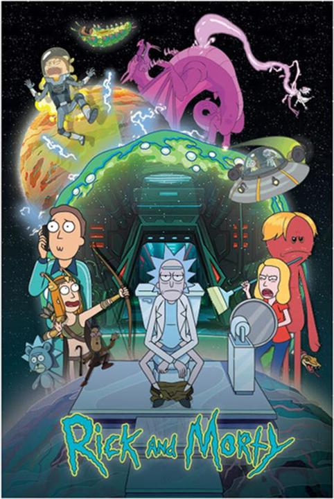 Actual product image Rick And Morty Poster Toilet Adventure (61 x 91.5 cm)