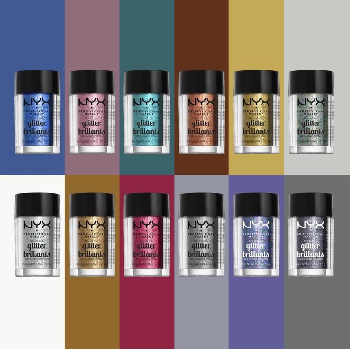 Immagine prodotto NYX Professional Make-Up Brillantini per il viso e il corpo (Ghiaccio, Highlighter, 2.50 g)