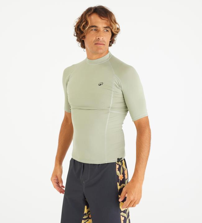 Olaian UV-Shirt Surfen Herren UV-Schutz 50+ 500 khaki (S)