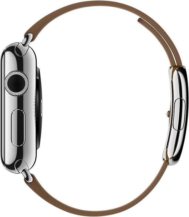Image du produit Apple Bracelet en cuir moderne – large (38 mm, Cuir Grenade)