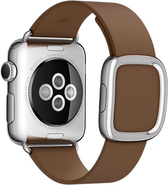 Image du produit Apple Bracelet en cuir moderne – large (38 mm, Cuir Grenade)