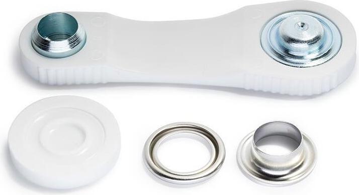 Immagine prodotto Prym Occhielli + dischi, argento 8 mm, confezione da 200 pezzi.