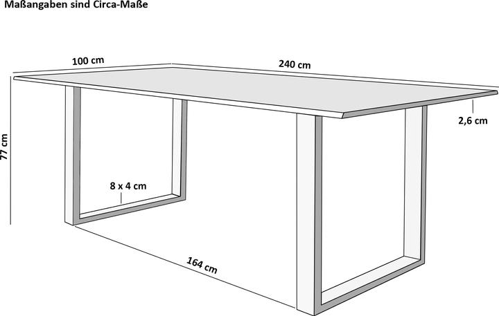 Actual product image SAM Quinn (240 x 100 x 77 cm)