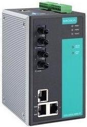 Produktbild Moxa EDS-505A-MM-ST - Verwalteter Ethernet-Switch mit 3 10100BaseT(X)-Ports, 2 100BaseFX-Multimode-Ports