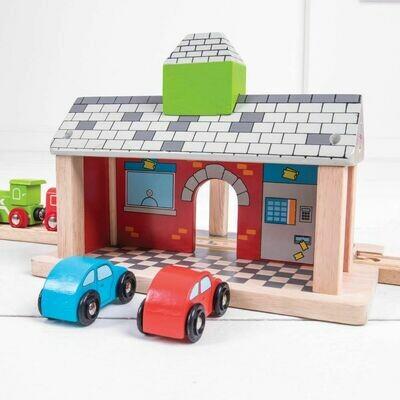 Actual product image Bigjigs Wooden rail station