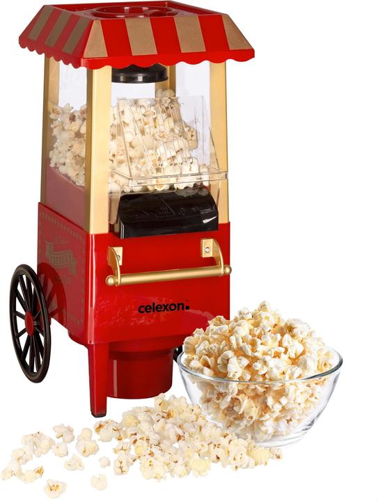 Actual product image Celexon CinePop CP500 popcorn machine in retro look fairground design incl. measuring cup for dosing