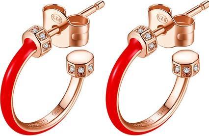 Image du produit Rosato Boucles d'oreilles rondes en bronze avec zircons Storie RZO007