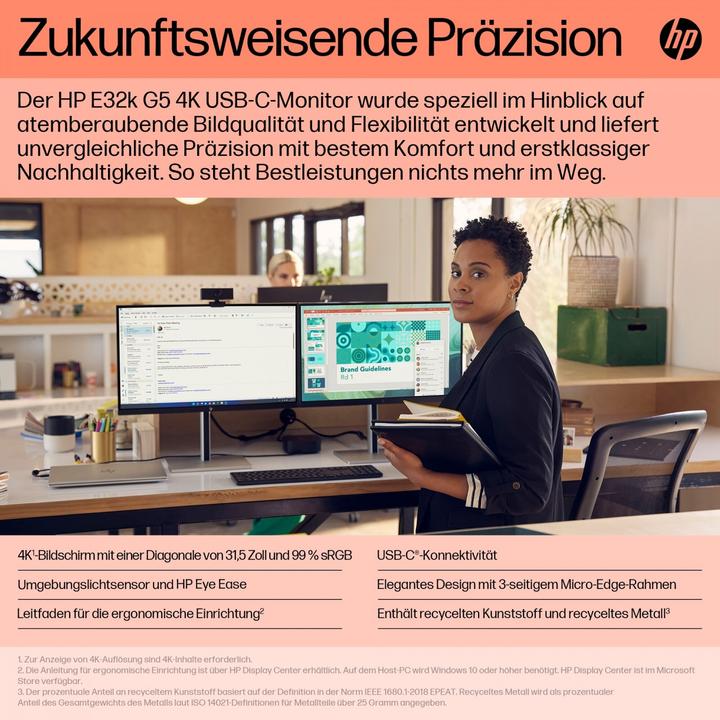 Actual product image HP E32k G5 (3840 x 2160 Pixels, 32")