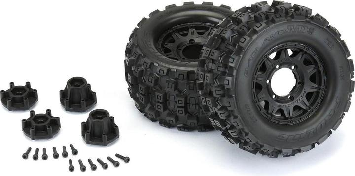 Image du produit Pro-Line Pneus Badlands MX28 All Terrain Truck avant/arrière (2)