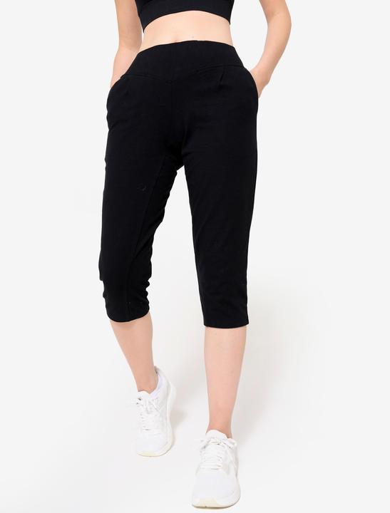 Produktbild Domyos 3/4 Leggings Damen Taschen - schwarz (W28/L31)