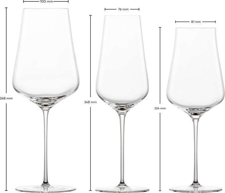 Produktbild Zwiesel Bordeaux Weisswein Champagner Gläser Duo (6 Gläser, Weissweingläser)
