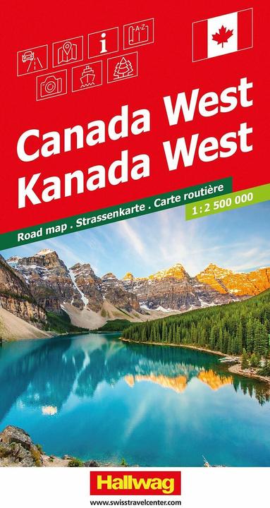 Produktbild Kanada (West), Strassenkarte 1:2,5Mio