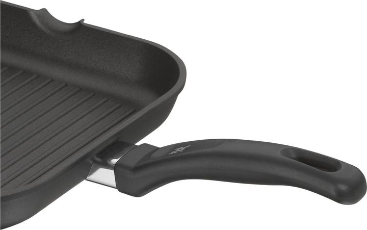 Produktbild WMF Grillpfanne eckig Steakpfanne Pfanne 27cm Aluminium beschichtet PFOA-frei (27 cm, Grillpfanne, Aluminium)