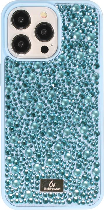 Actual product image PhoneLook Cover Glitter Diamond The Bling World Light blue (Apple iPhone 15 Pro)