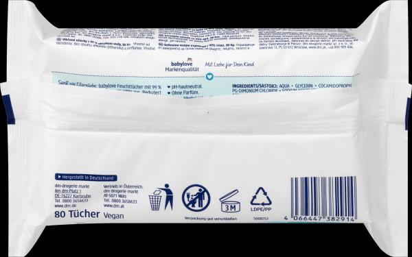 Image du produit dm babylove Lingettes humides (80 pièce(s))
