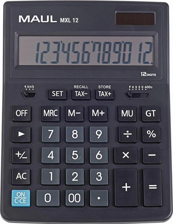 Actual product image Maul Calculator MXL12 Black (Batteries)