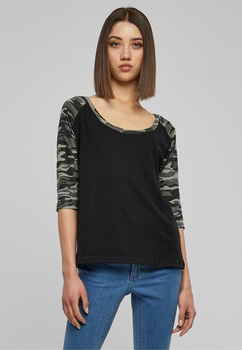 Immagine prodotto Urban Classics Tee Raglan 3/4 da donna a contrasto (XXL)