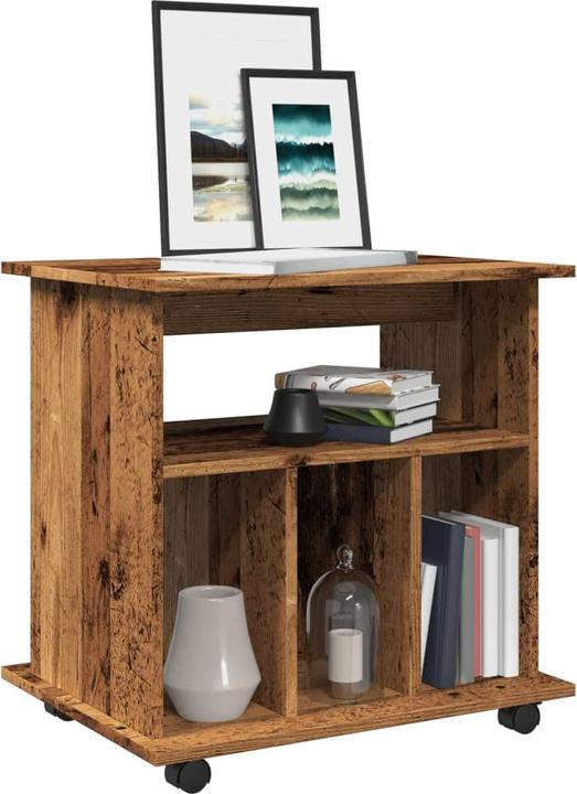 Immagine prodotto VidaXL Rollcontainer Rollschrank Bürocontainer Büroschrank Schrank Altholz-Optik (60 x 45 x 60 cm)