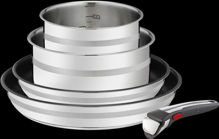 Actual product image Tefal Jamie Oliver Ingenio G6 (28 cm, Pot, Frying pan, Saucepan, Stainless steel)
