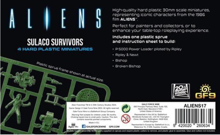 Image du produit Gale Force Nine Aliens : Sulaco Survivors (2023) (Anglais)