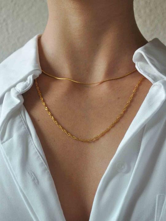 Immagine prodotto Tara Style Collana Valeria Amélie - Set di collane a strati (waterpoof) (Acciaio inossidabile)
