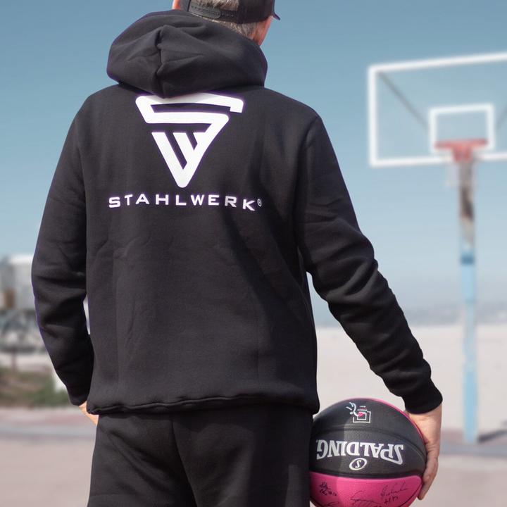 Produktbild Stahlwerk Hoodie Schwarz Kapuzen-Pullover Grösse XL 100% Baumwolle (XL)