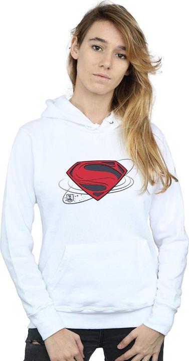 Actual product image Womens/Ladies Justice League Movie Superman Logo Hoodie (S)