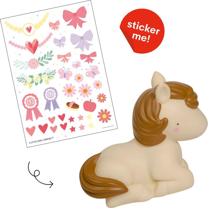 Immagine prodotto A Little Lovely Company Luce notturna per bambini Cavallo Maxi con adesivo