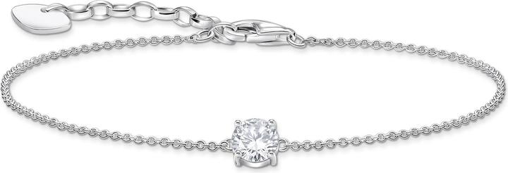 Produktbild Thomas Sabo Armband mit weissem Anhänger (19 cm, 925 Sterlingsilber)