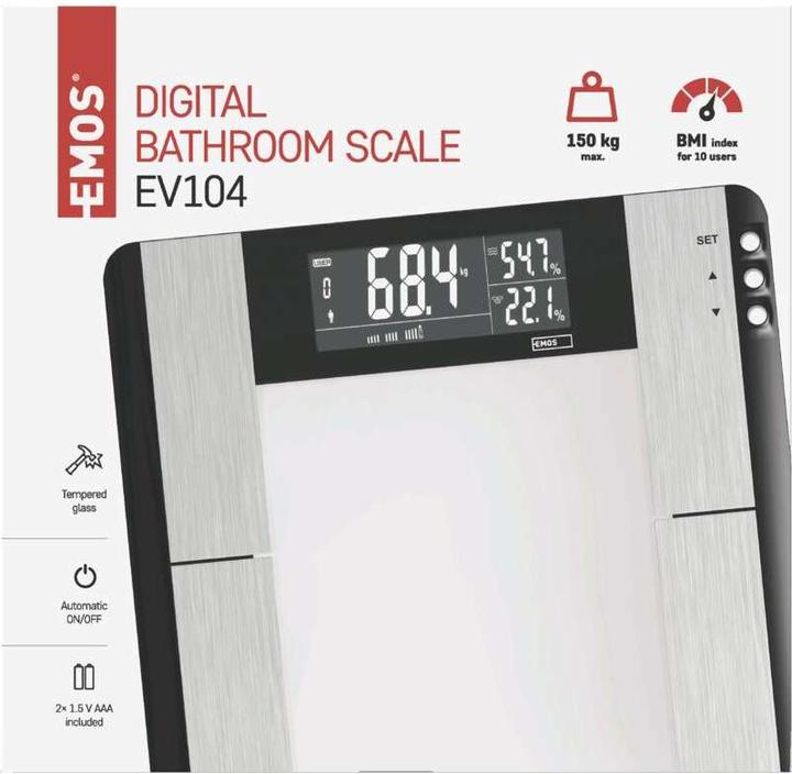 Actual product image Emos Digital Weight Scale EV104 (180 kg)
