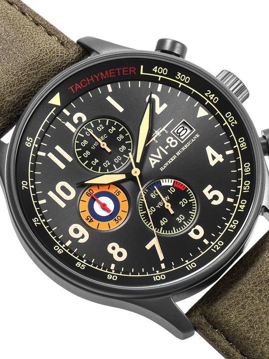 Immagine prodotto AVI-8 AV-4011-0E Cronografo Hawker Hurricane 42mm 5ATM (Cronografo, 42 mm)