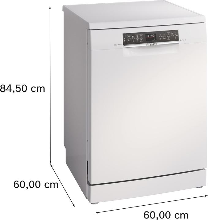 Actual product image Bosch Hausgeräte Series 6, Freestanding Dishwasher, 60 cm, White, SMS6ECW00E
