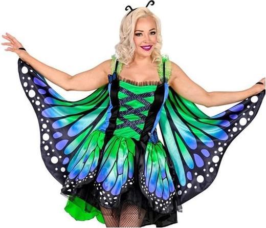 Produktbild Widmann SCHMETTERLING (Kleid mit Tutu, Flügel, Antennen), XS (XS)
