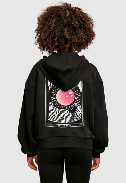 Actual product image Merchcode Ladies Sunset Charm Oversized Hoody - 170047 (S)