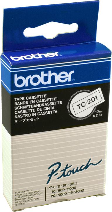 Produktbild Brother Tc-201 (1.20 cm, Schwarz)