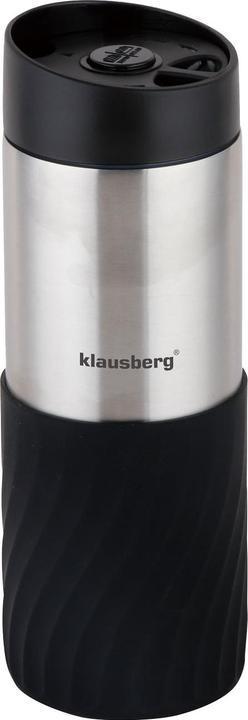 Produktbild Klausberg 4er-Set Doppelwandiger Thermobecher, 420ml, schwarz (0.42 l)