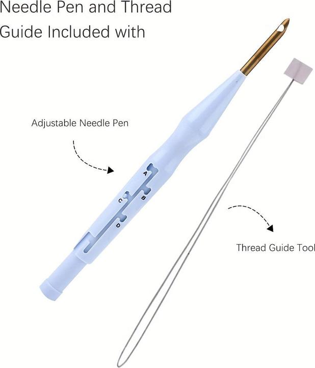 Produktbild Activity Board Punch Needle Embroidery Starter Kit mit Muster und Anleitung, Kreuzstich Kit 20x20cm/7.87x7.87inch