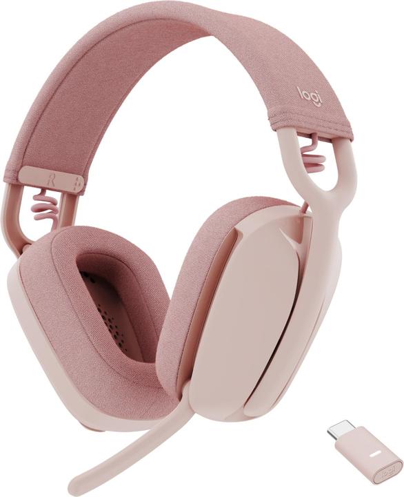 Image du produit Logitech ZONE VIBE WIRELESS MS - ROSE,A00167/A00172,MS,MFI - EMEA (20 h, Sans fil)